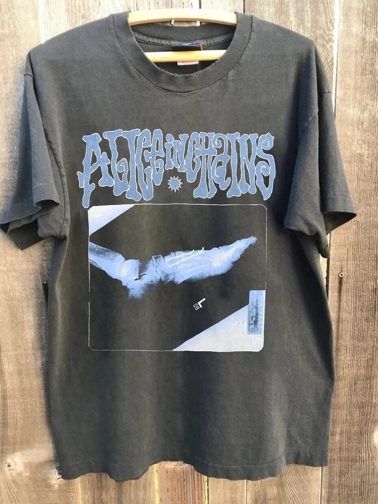 

Винтажная футболка Alice in Chains Ray Tour 1992 года, угольно-серая, с коротким рукавом, унисекс, размеры S-5XL XXXXL