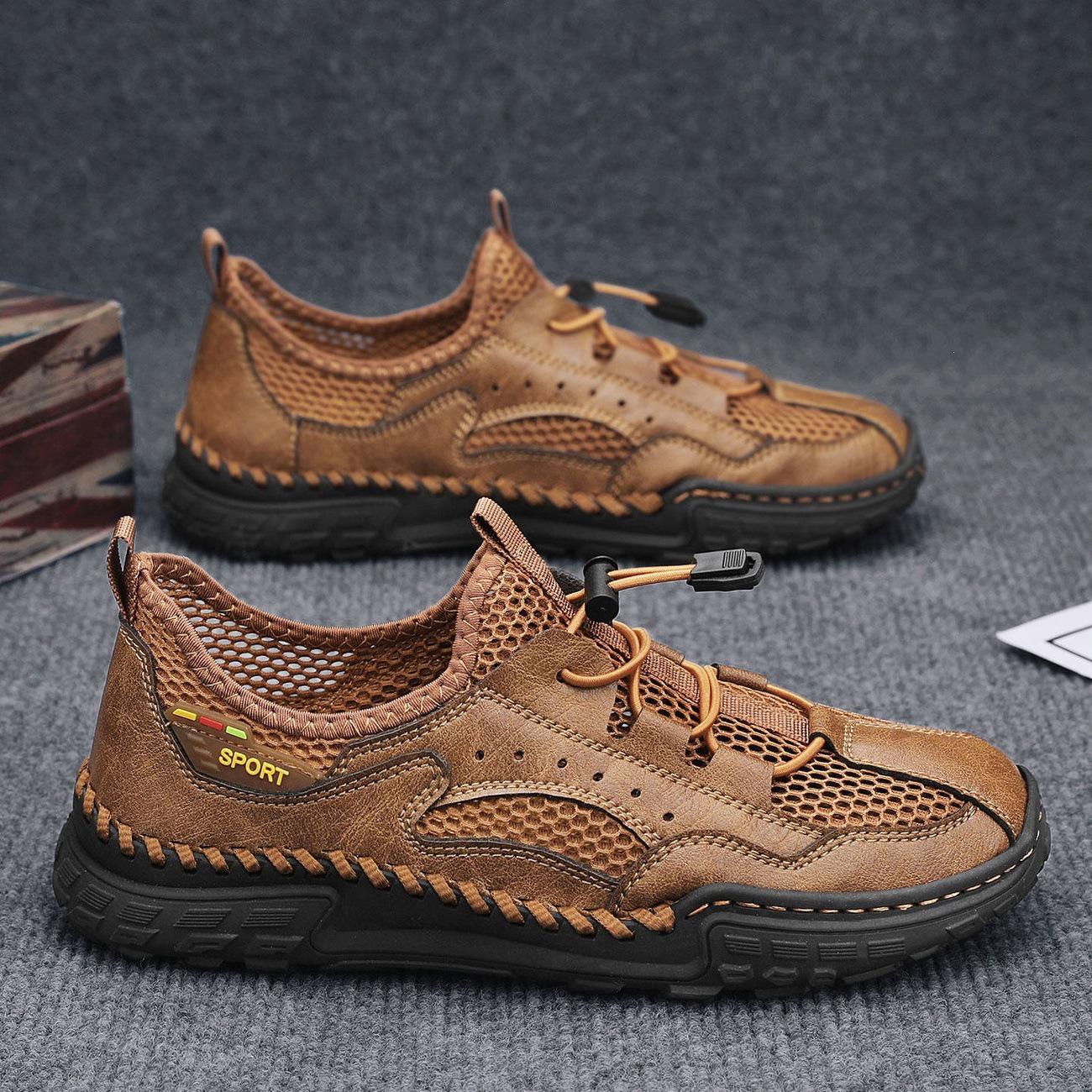 Men s Breathable Mesh Slip-On Casual Outdoor Shoes 43