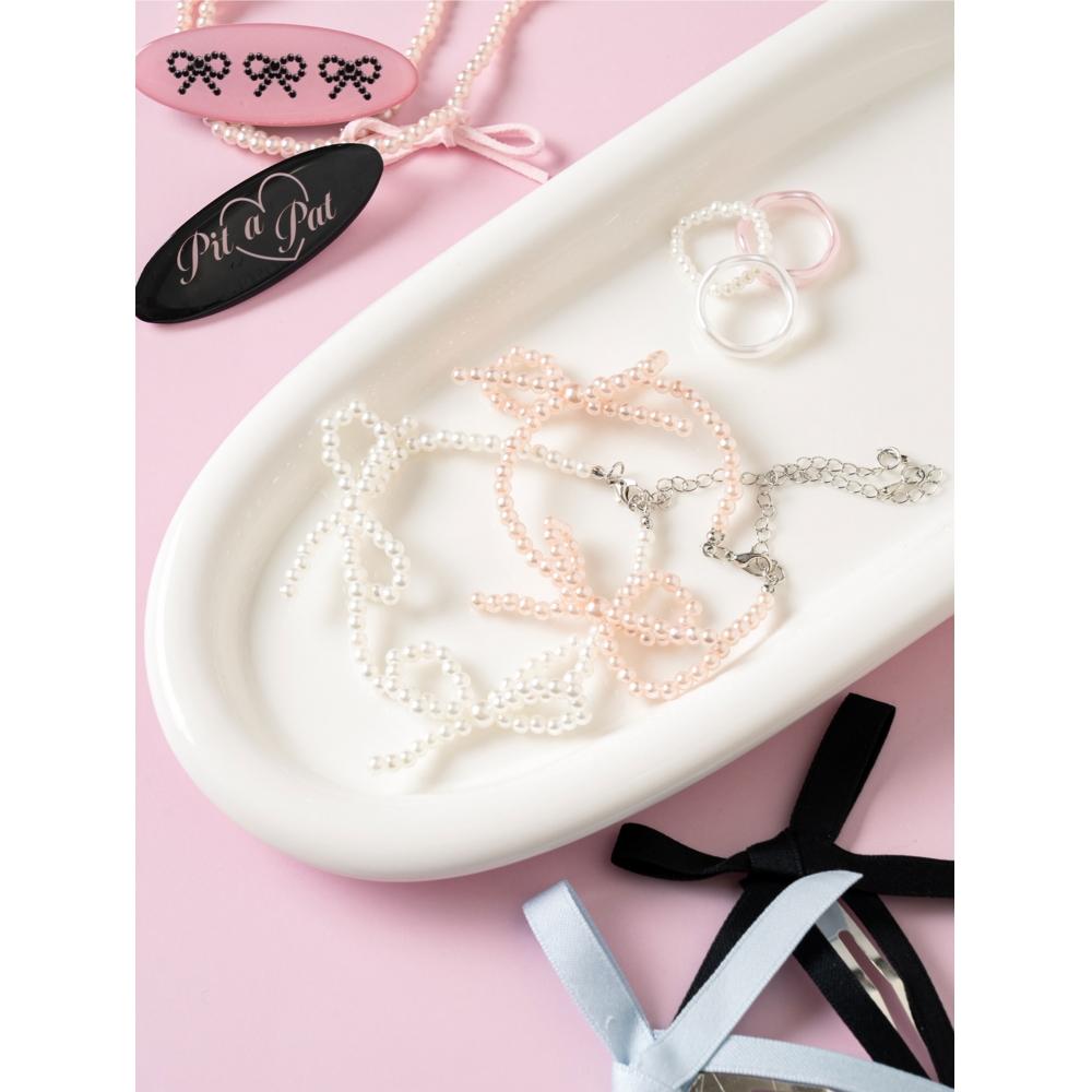 Daiso Ballet Core Pearl Beads Bracelet