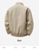 Retro Brown Suede Leather Lapel Jacket for Men and Couples