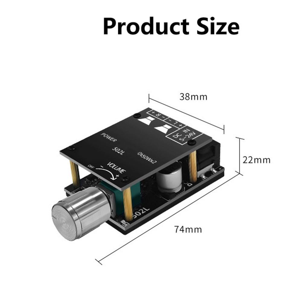 For ZK-502L Audio Power Amp Board Digital AMP Module For DIY Wireless Speaker Instrument Parts Accessories