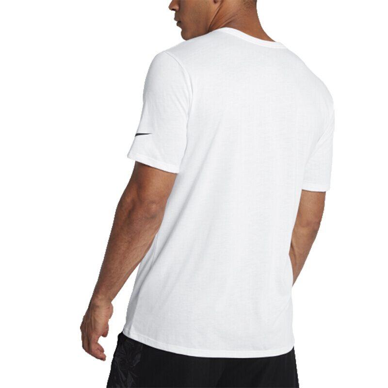 Nike T Shirts Men's Crew Neck Moderate Straight Fit 857900-100