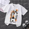 NARUTO Round Neck Tshirts for Boys Girls Anime Cartoon Cute Printed Shortsleeved Top Children Summer Fashion Tshirt Gifts