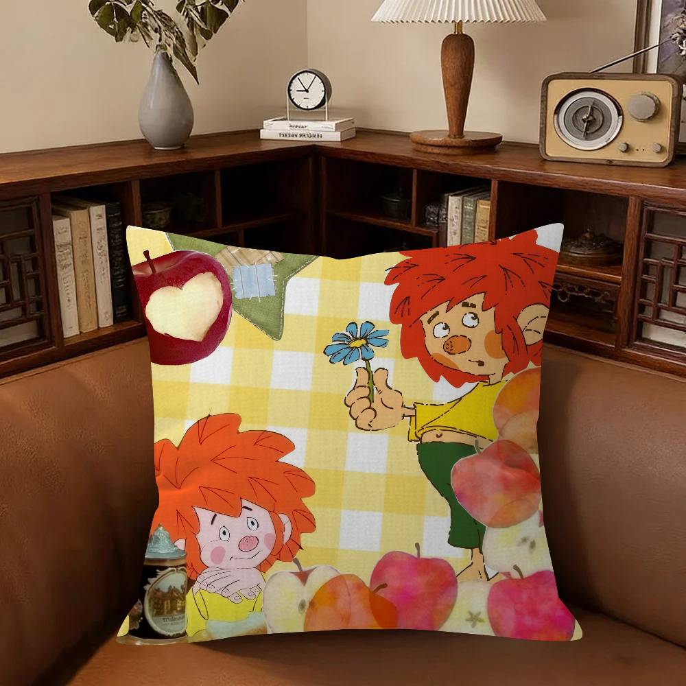 MMeister EEder und Sein PPumuckl Cushion Cover Polyester Sofa Cushions Decorative Throw Pillows Home Decoration Pillowcover