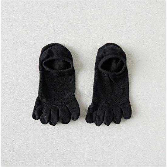 New Man Slipper Toe Socks Mesh Hollow No Show Ankle Short Socks Sports Sweat-Absorbing Cotton Breathable Five Finger Boat Sock