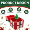 Yousheng 3D Printed Christmas Ornament Pop-Up Box Fidget Toy Xmas Tree Clicker Spinning Top Stress Relief Toy for Festive Desktop Decoration