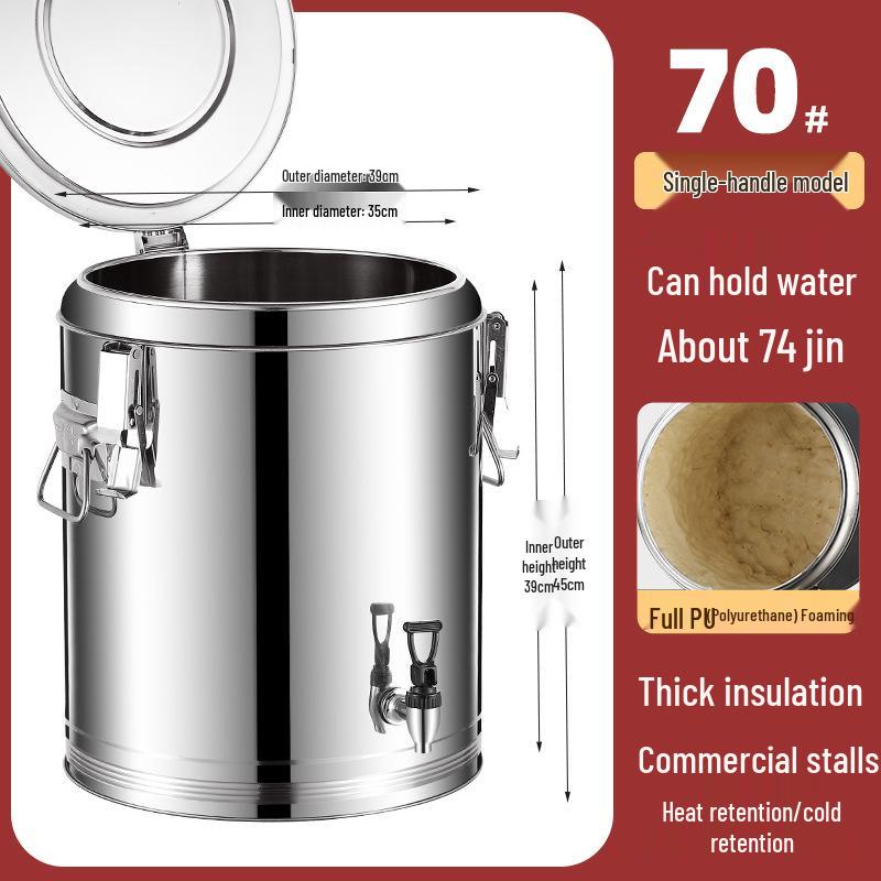 304 Stainless Steel Insulated Multi-Purpose Bucket for Beverages and Food