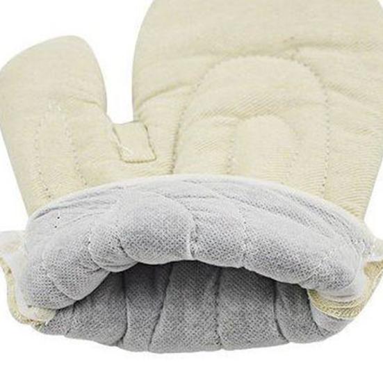 Yousheng 2Pcs Thickened Oven Mitts Heat-Resistant Kitchen Gloves Microwave Baking Gloves Machine Washable Essential Kitchen Tool for Hot Dishes