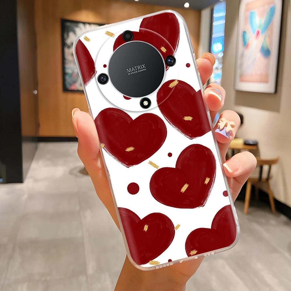 Case For Honor X9a Case Honor X9b Magic5 Magic6 Magic 5 6 Lite Transparent Soft Silicone TPU Funda Protective Back Cover Casing