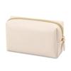 Women's Large Capacity Makeup Bag, PU Leather Cosmetic Organizer, Waterproof Travel Toiletry Bag with Handheld Strap for Ladies