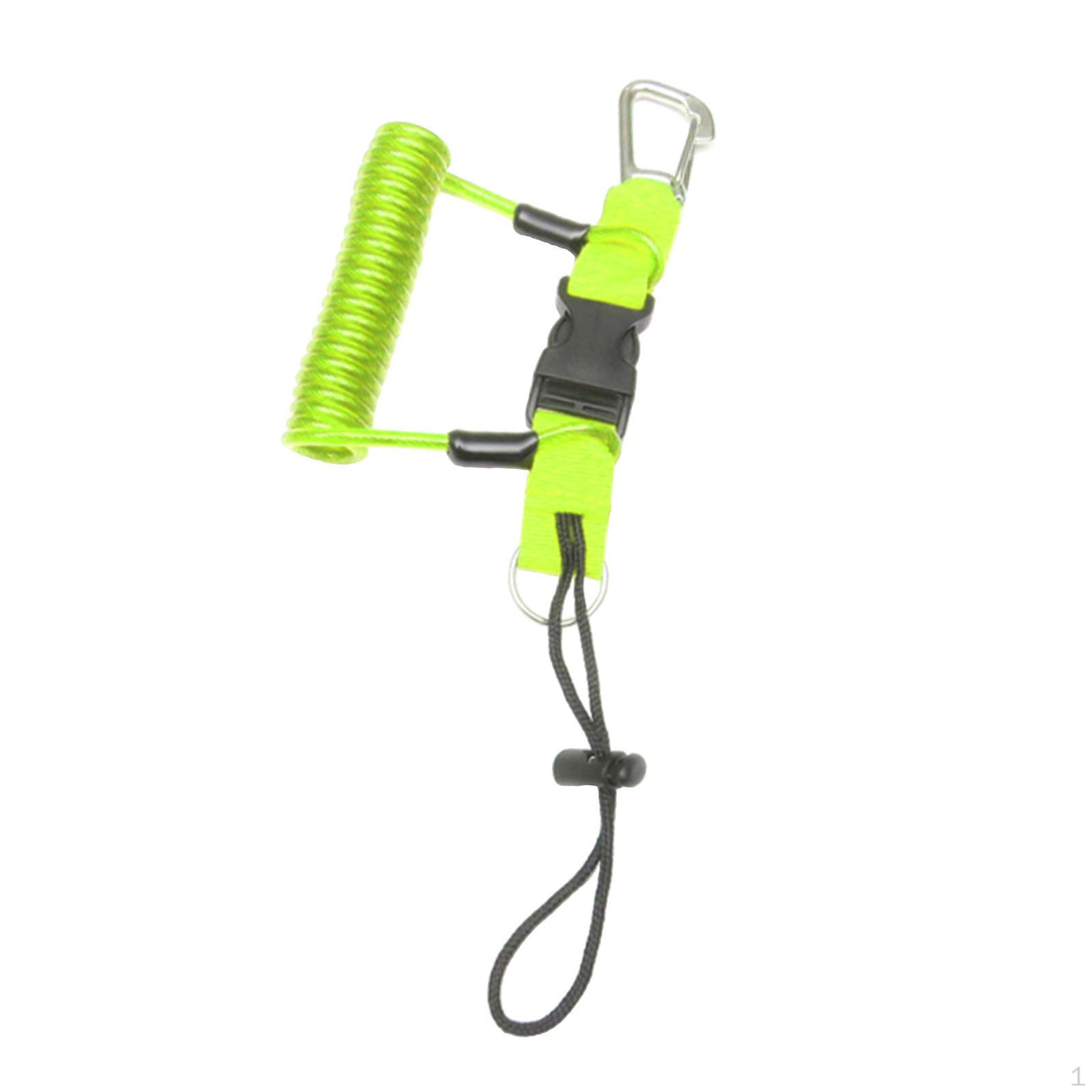 

Ремешок для катушки с пряжками для защиты от потери веревки для дайвинга жёлтый