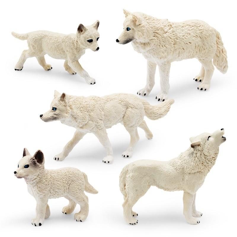 High-quality Arctic Wolf Models Featuring Howling Walking And Baby Wolf Designs