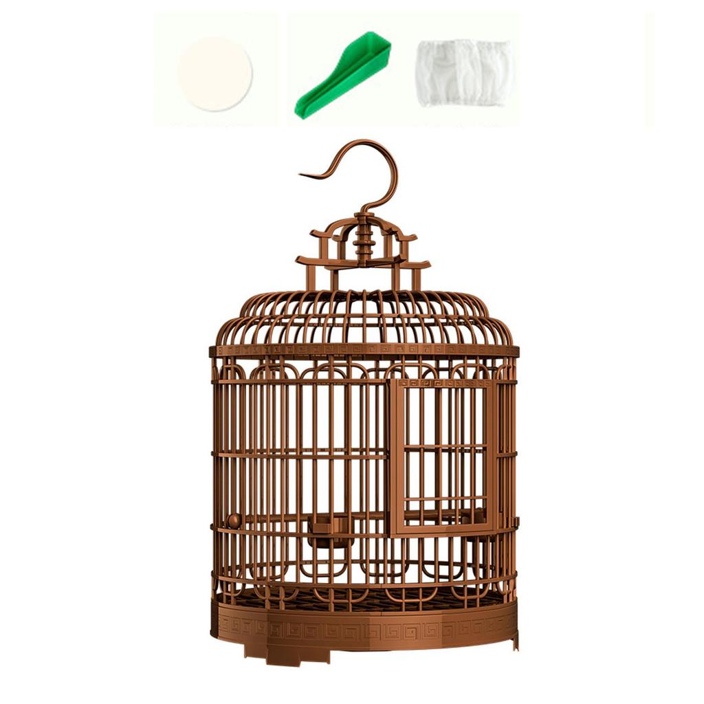 Gabbia per Uccelli Vintage Gabbia per Pappagalli Set Gabbia per Uccelli con Accessori Nido Forniture per Animali Domestici Gabbia per Cocorite Conuri Uccelli Piccoli Fringuelli