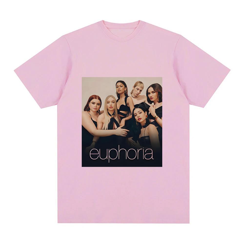 Euphoria Season TShirt Graphic Printing Fashion Roupas Femininas Camisetas Cotton Short Sleeve Tops Soft Oneck Clothes