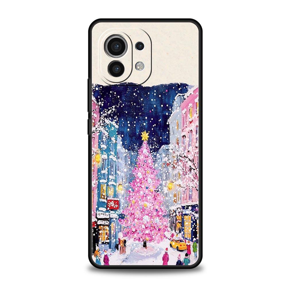 

Мультяшный рождественский чехол для телефона Xiaomi 17 14 15 13 14T 13T 12T 11T Pro 12 11 Lite Poco X7 X5 X3 NFC F7 F6 Мягкая крышка Xiaomi 12