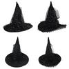 Star Tulle Lace Witch Hats Halloween Costume Accessory for Halloween Party