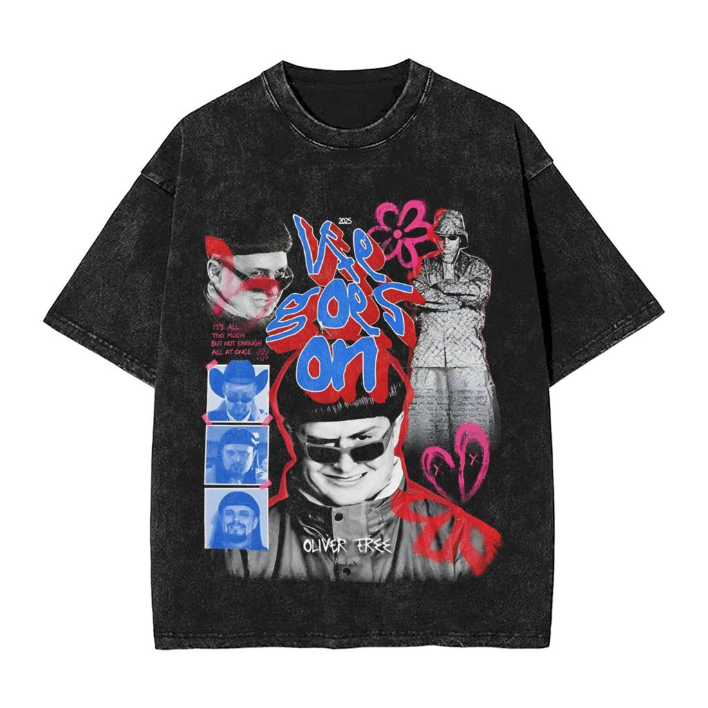 RIP Oliver Tree Memorial T Shirt Hip Hop Washed Cotton Oversize TShirt Vintage for Men Women Streetwear Graphic Printed Tees