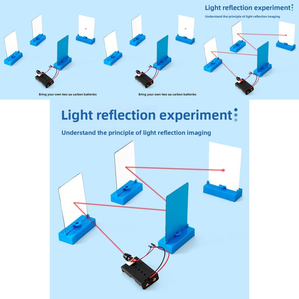 Expérience Scientifique de Physique Kit DIY Réflexion de la Lumière Pour Enfants Jouet STEM Éducatif