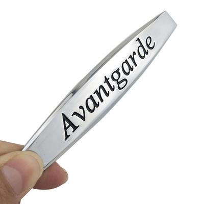 Metal Avantgarde Letters Car Fender Emblem Badge Rear Bumper Trunk Sticker Decor
