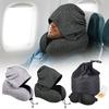 Hooded U Shaped Pillow Memory Foam Multifunctional Travel Neck Pillow Airplane Nap U-shaped Detachable And Washable Portable Pillow