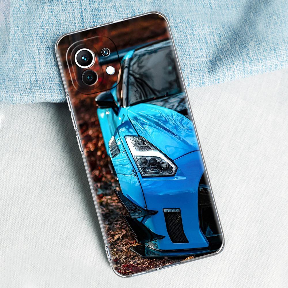 Blue Red JDM Sport Car For Poco X5 X3 NFC F5 F4 F3 M3 Phone Case For Xiaomi 12T 12 13 Lite 11 Ultra Mi 10T 5G 11X Pro 11T Cover