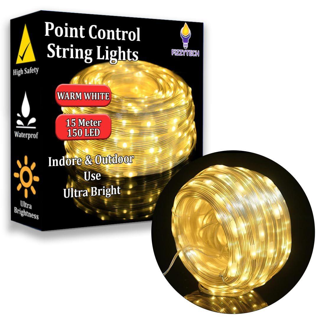 

Светодиодная гирлянда – 150 светодиодов, 8 режимов мигания, Теплый белый, Медная проволока, Сказочные огни для окна, стены, сада, Дивали, Рождества, свадьбы и домашнего декора