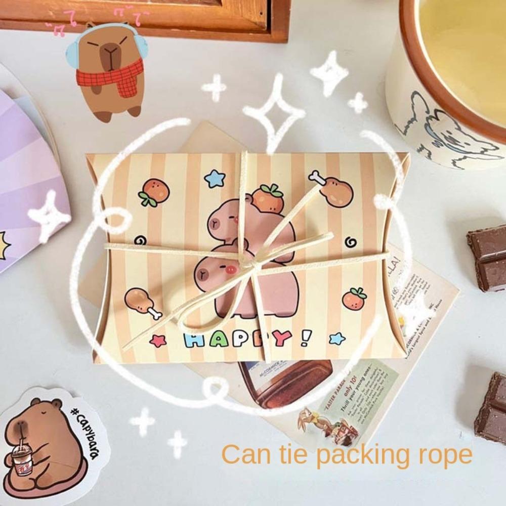 10PCS Paper Gift Folding Paper Box Cartoon Animal Wedding Favor Box  Wedding Birthday Party Supplies