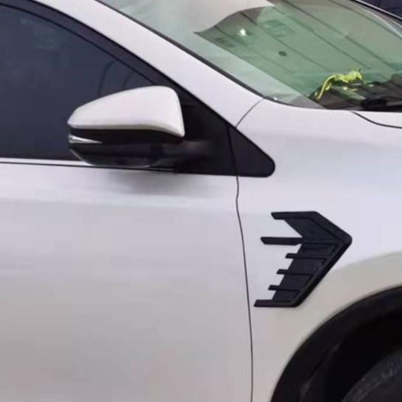 Car Side Air Outlet Vent Decoration Sticker Trim Exterior Styling Accessory ABS Construction Vent Decal