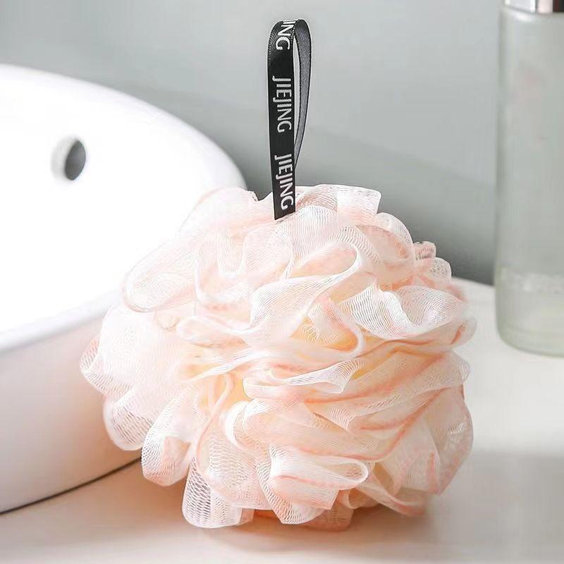 Luxury Large Bath Ball Soft Durable Exfoliating Bath Flower for Gentle Cleansing