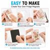 Handmade Custom Photo Fridge Magnets Set 5x3cm DIY Acrylic Sticker Kit for Refrigerator Decor & Souvenir Gift