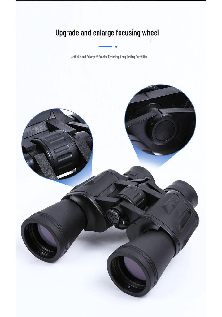 Jumelles HD 20x50 à fort grossissement avec vision nocturne en basse lumière et télescope portable 8x pour téléphone portable