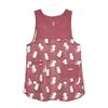 Button Ribbon Open Apron Button Ribbon Open Apron A La Carte 247556 Red [Kusuguru Japan] M-L