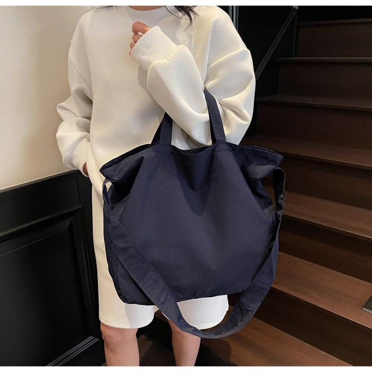 Nylon Tote Bag For Women With Magnetic Closure And Multiple Pockets Ideal For Daily Use