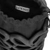 Loewe Anagram Embossed Logo Drawstring Closure Lightweight Foam Rubber Bucket Bag Women Shoulder Bag Black C630G26X01-1100