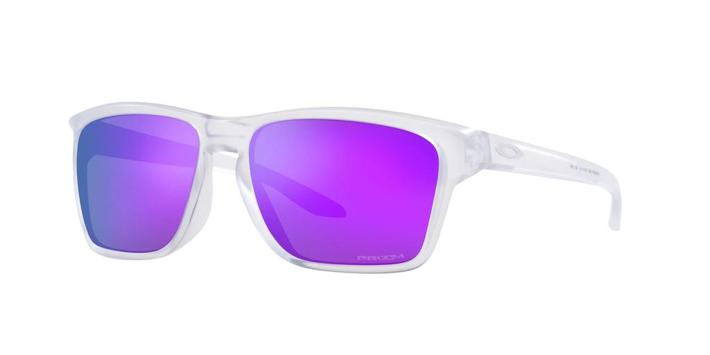 Oakley Sunglasses OO9448F SYLAS Matte Clear Violet 58 (A) Frame/Prizm Lens,