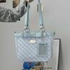 Women's Bags Fashion Tote Bags New Checkered Bag Niche Design Small Fresh High Capacity Trend Shoulder Bags Handheld Bags