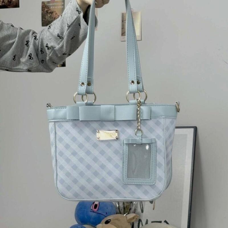 Women's Bags Fashion Tote Bags New Checkered Bag Niche Design Small Fresh High Capacity Trend Shoulder Bags Handheld Bags