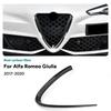 Carbon FIber Car Front Grill Trim Replacement For Alfa Romeo Giulia 2017-2020 Front Grille Decoration Frame V Shape Frame