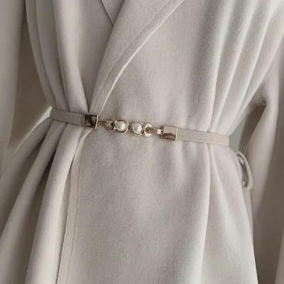 Dames Zwarte Elastische Taille Riem voor Zomerjurken, Jassen, Truien en Pakken