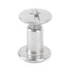 100 Sets Rivet and Screw M2.5 Stainless Steel Flat Round Hd Rivet Studs for Clothing Decoration Lther Crafts