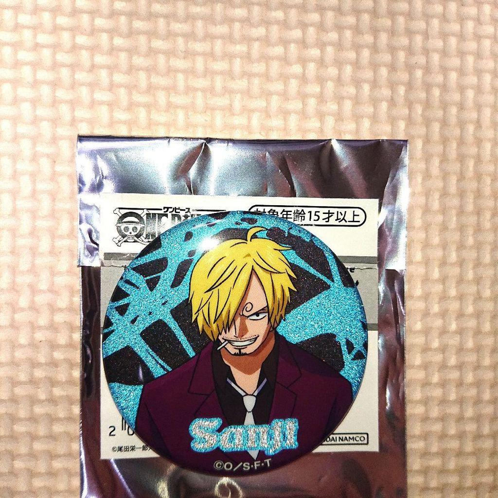 Used Mugiwara Store x Bandai Namco Glitter Can Badge Collection Sanji