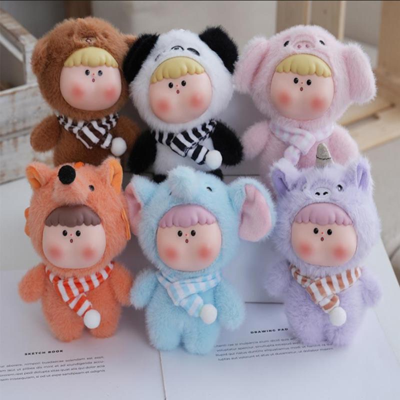 Cute Cartoon Animal Fruit Cub Lilith Plush Doll Keychain Backpack Hangings Ornaments Gifts
