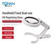 Foldable Handheld USB Plug-In Magnifier with 8 LED Lights for Reading - FS75RC