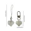 Fashionable Pendant for Furniture Stylish Crystal Heart Keychain Heart shaped Pendant for Home and Car Decorations