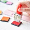 1Set Colorful Rubber Stamp Pad 20 Colors 4cm Finger Painting Inkpad for Children Teachers Background Stamps