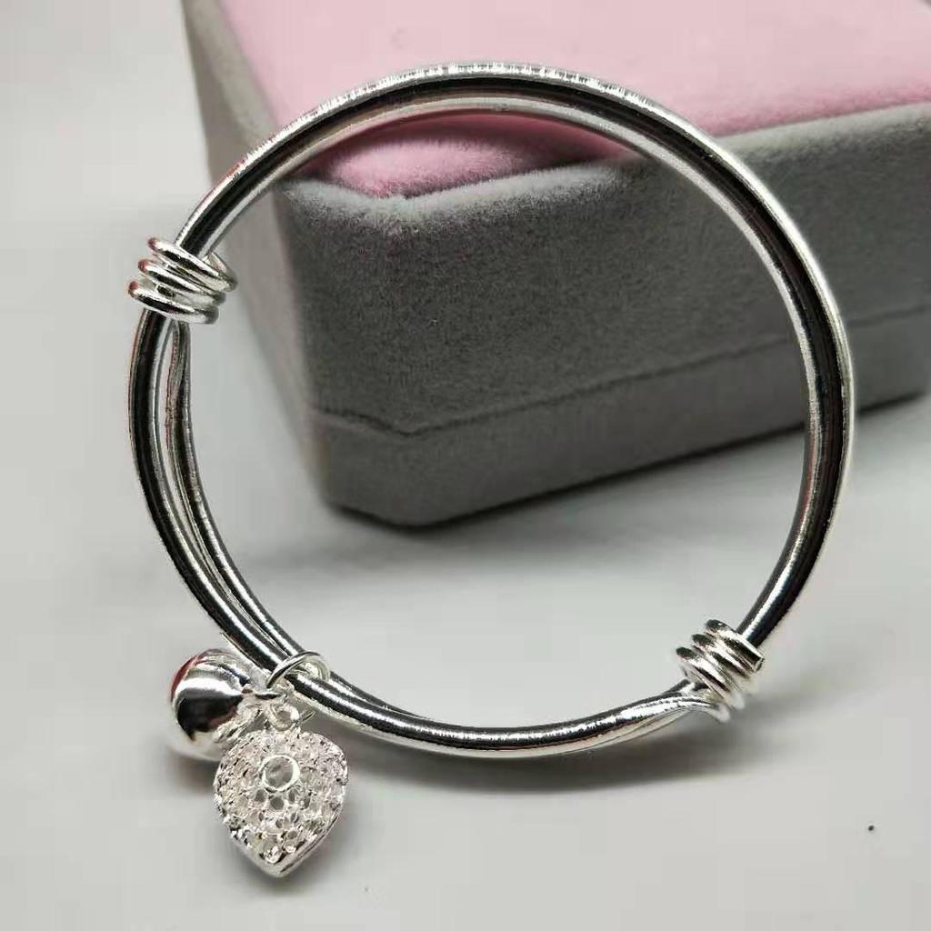 Bransoletka z gwiazdkami posrebrzana na Walentynki dla kobiet - Modny prezent w stylu Douyin dla przyjaciółki