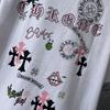 8958 CHROME HEARTS 2025 Summer New High Quality Cotton Round Neck Loose Large Size Men's and Women's T-shirt Couple T-shirt