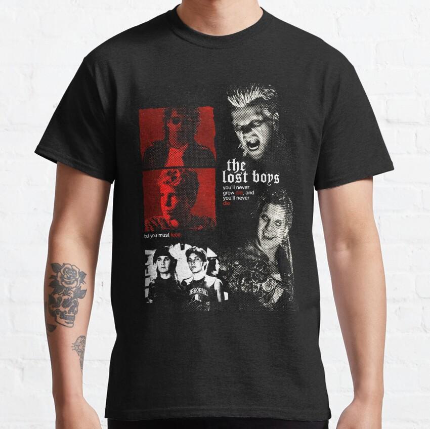 2025 Scream Horror Movies The Lost Boys DISTRESSED VampirePure Cotton Tops Leisure Short Sleeve Crewneck Tees Unique T-Shirt