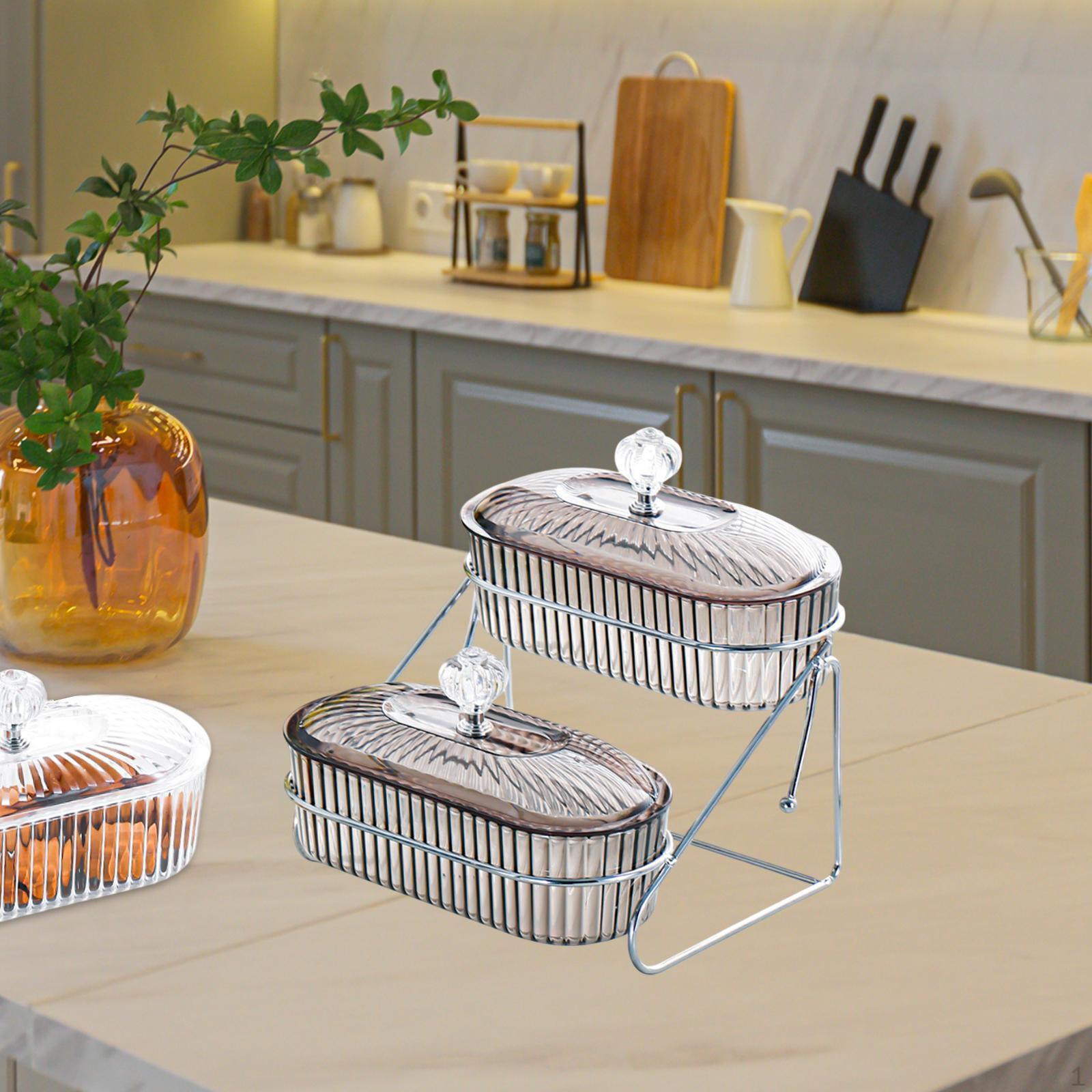 

Фруктовая чаша, поднос для закусок, органайзер, многоцелевое блюдо для закусок, сушеных 2 layer серый