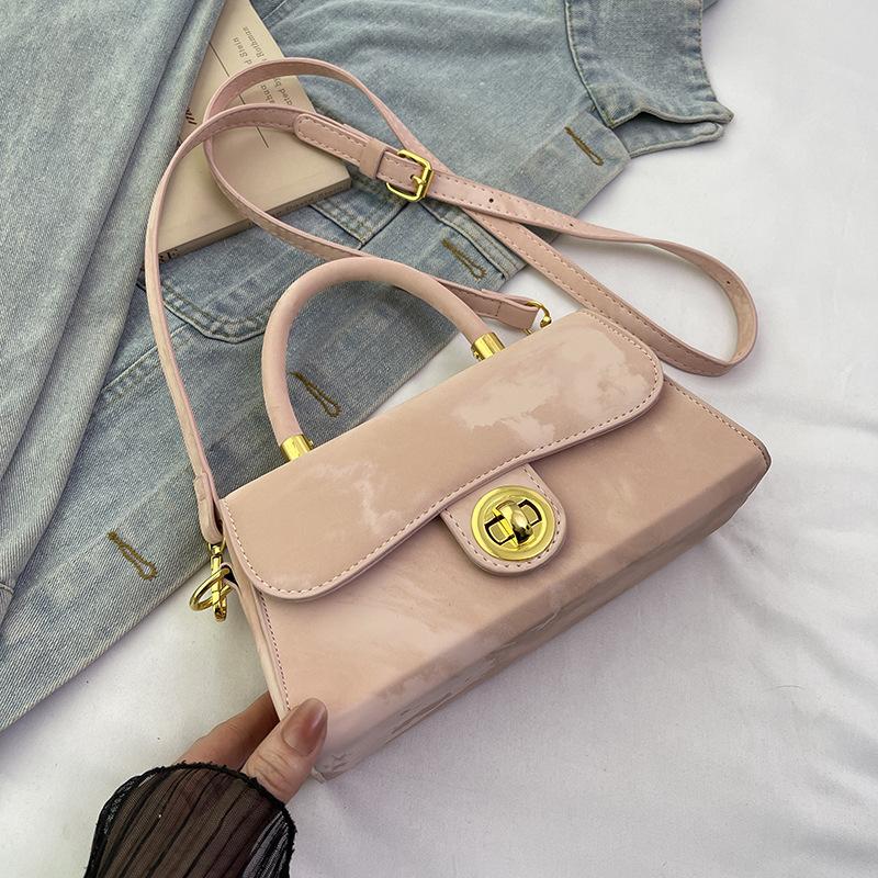 Hand Carry Fashion Small Square Bag Spring and Summer New Simple and Versatile Single Shoulder High-end Casual Women's Bag